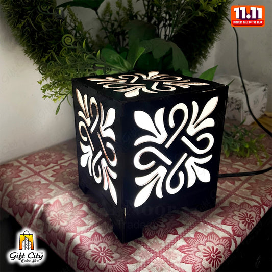 3D Wooden Table Lamp For Bedroom Side Table