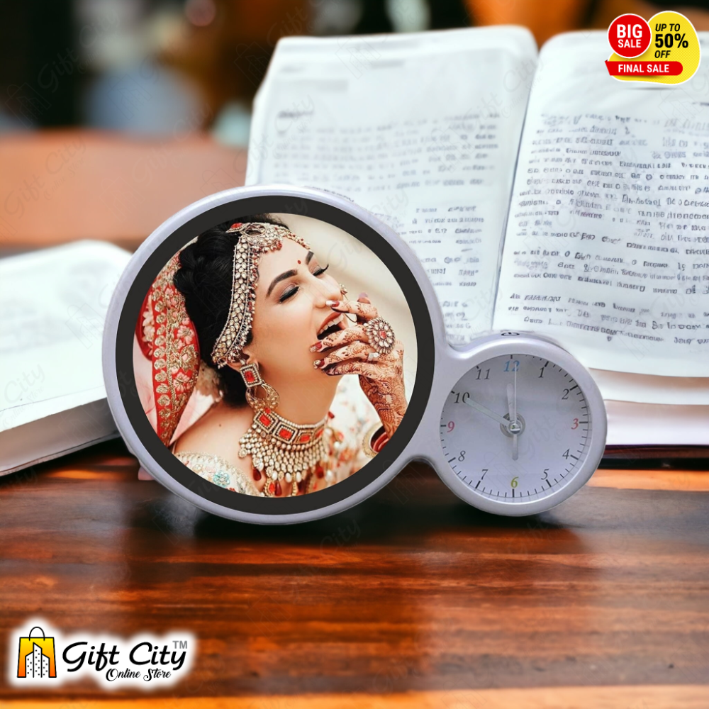 Customizable 3 In One Magic Mirror With Clock