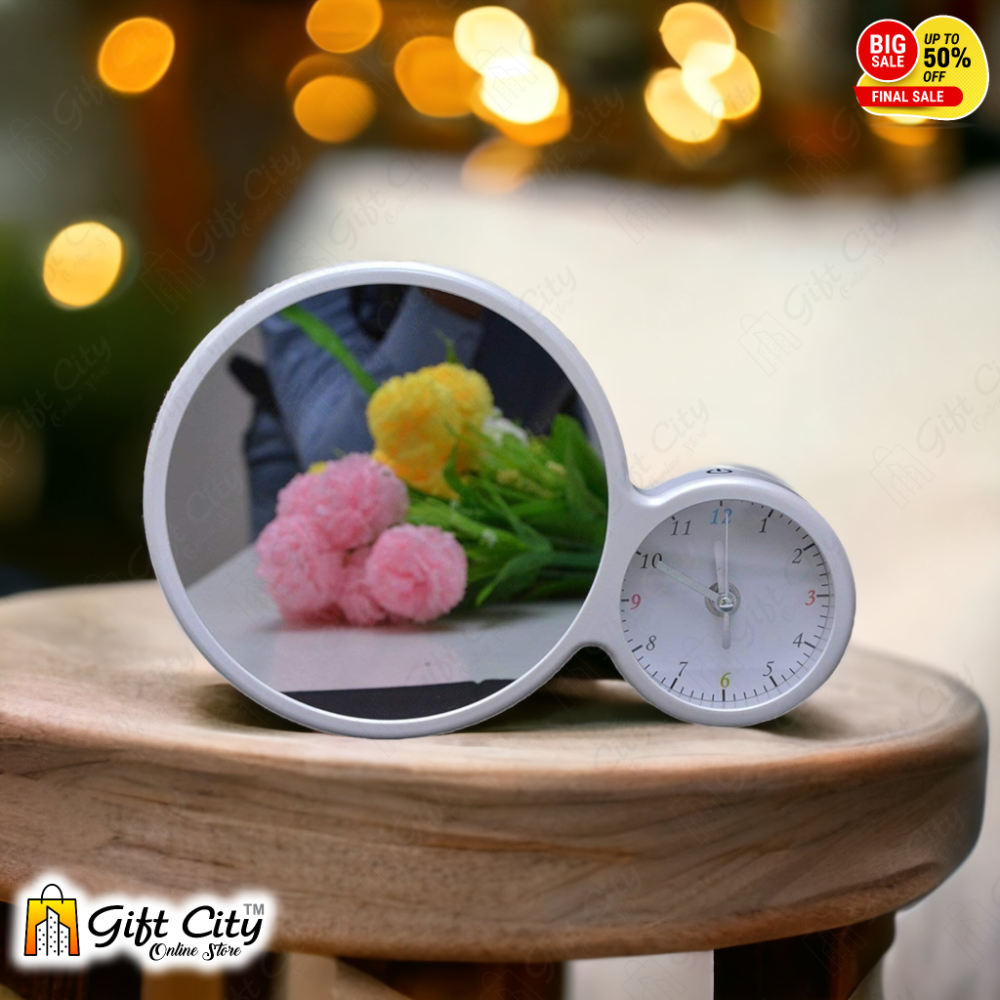 Customizable 3 In One Magic Mirror With Clock