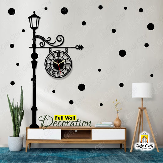 Big European Style Wooden Wall Clock