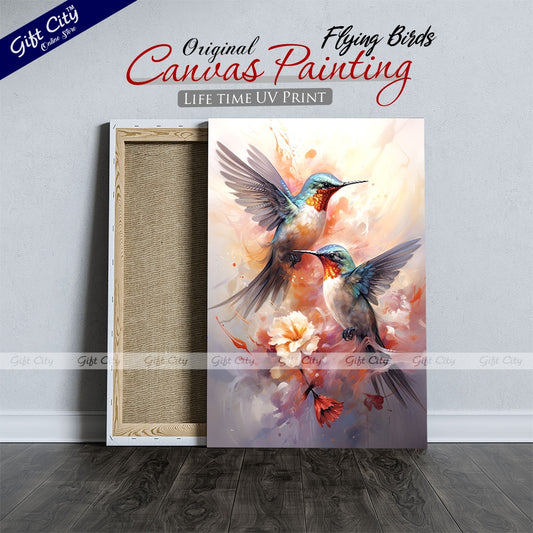 Gift City Presents Colorful Digital Canvas Painting with Frame - Home Decor Wall Art Multiple Sizes Wall Hanging