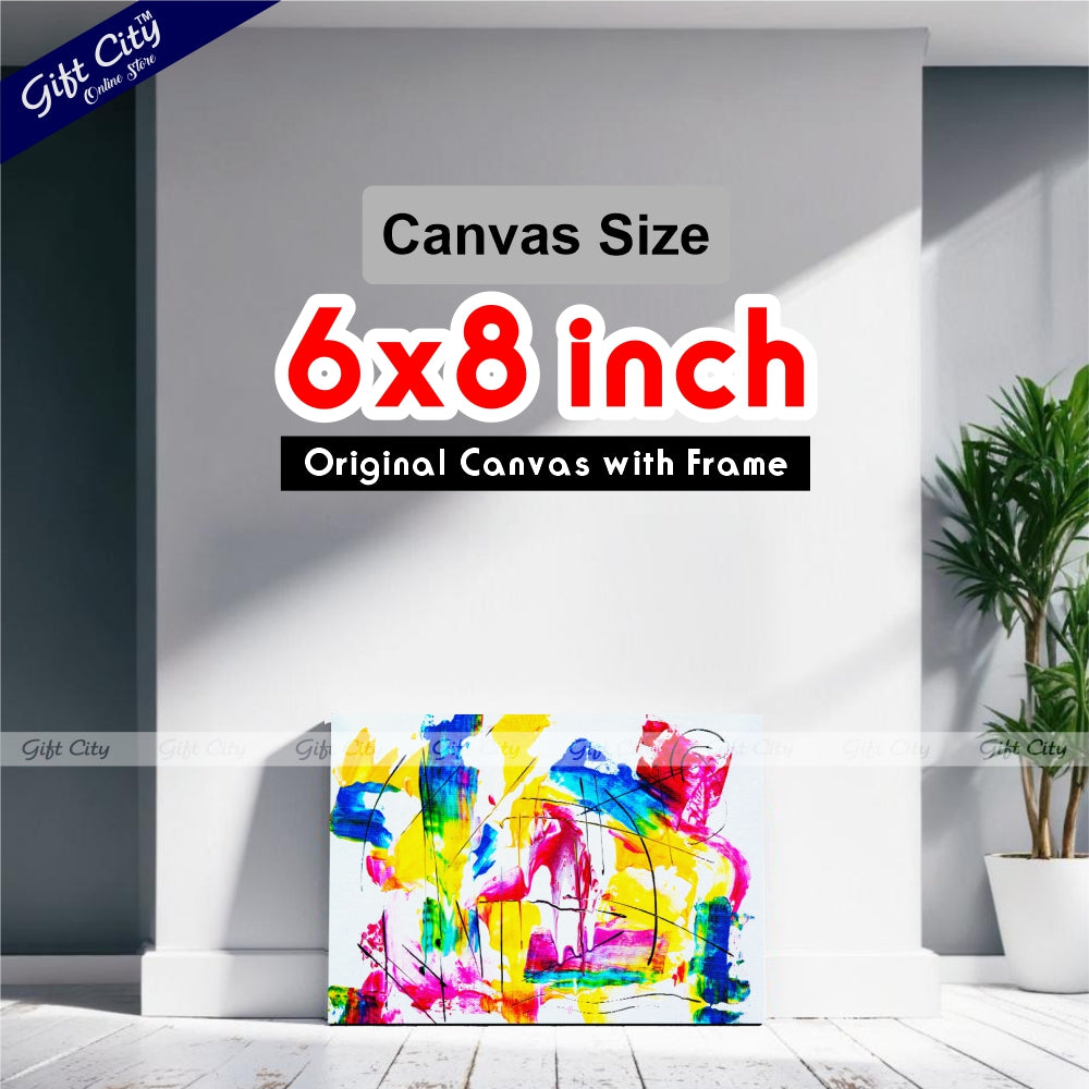 Art Therapy Abstract Canvas Painting - Gift City