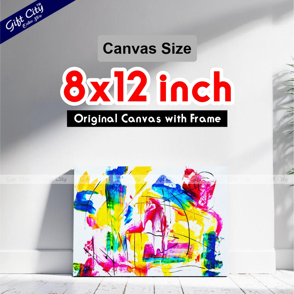 Art Therapy Abstract Canvas Painting - Gift City