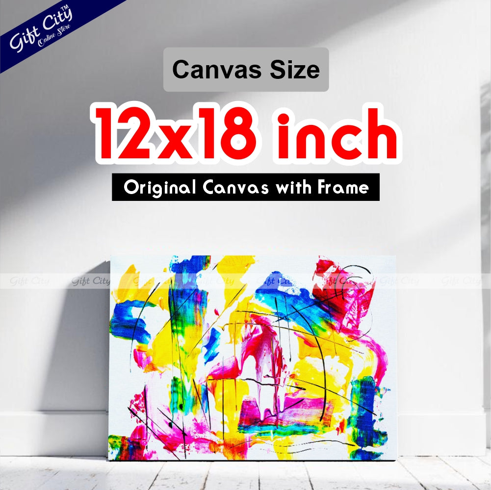 Art Therapy Abstract Canvas Painting - Gift City