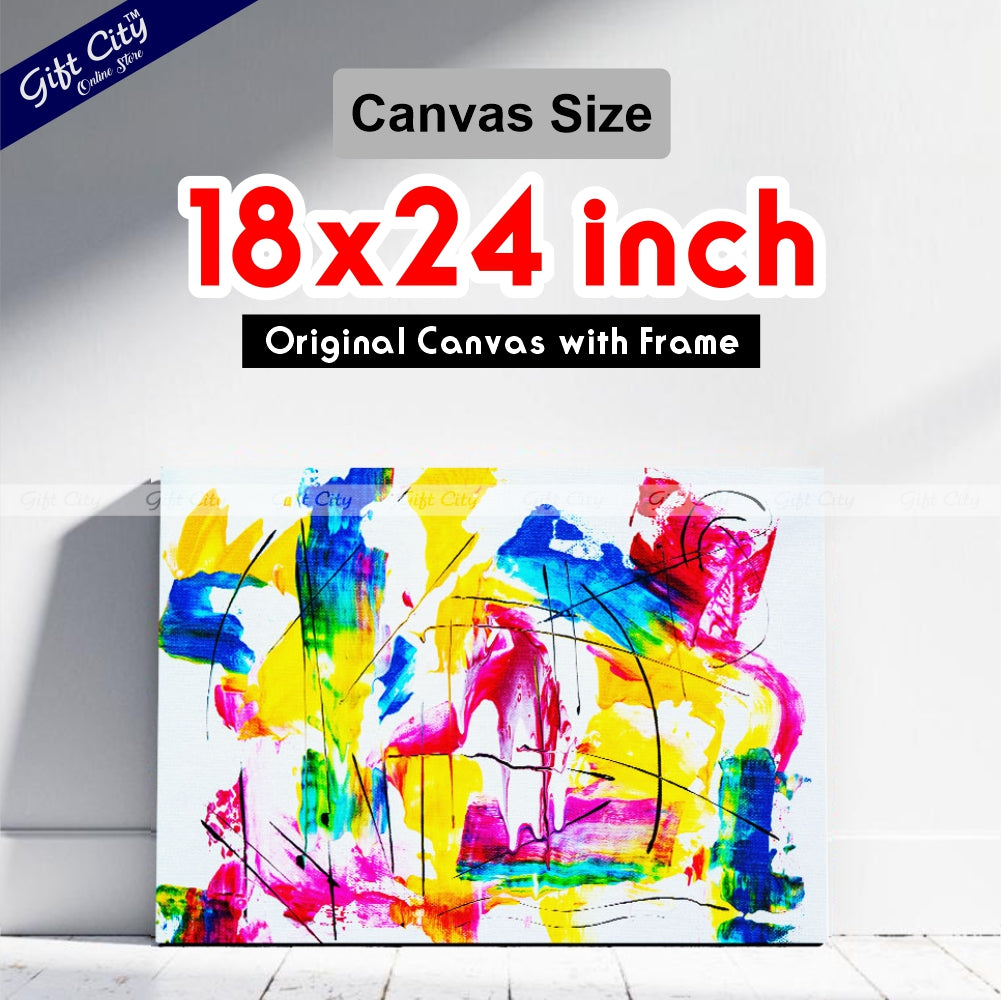 Art Therapy Abstract Canvas Painting - Gift City