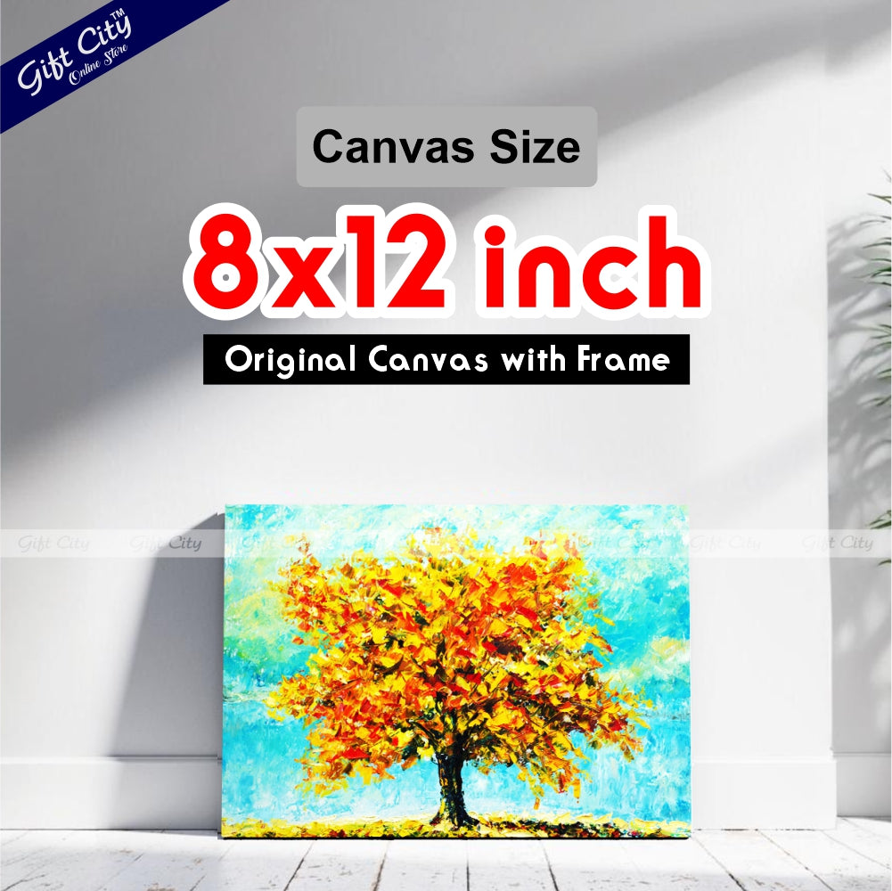 Beautiful Tree Art Canvas Painting Digital Art for Home Décor - Gift City