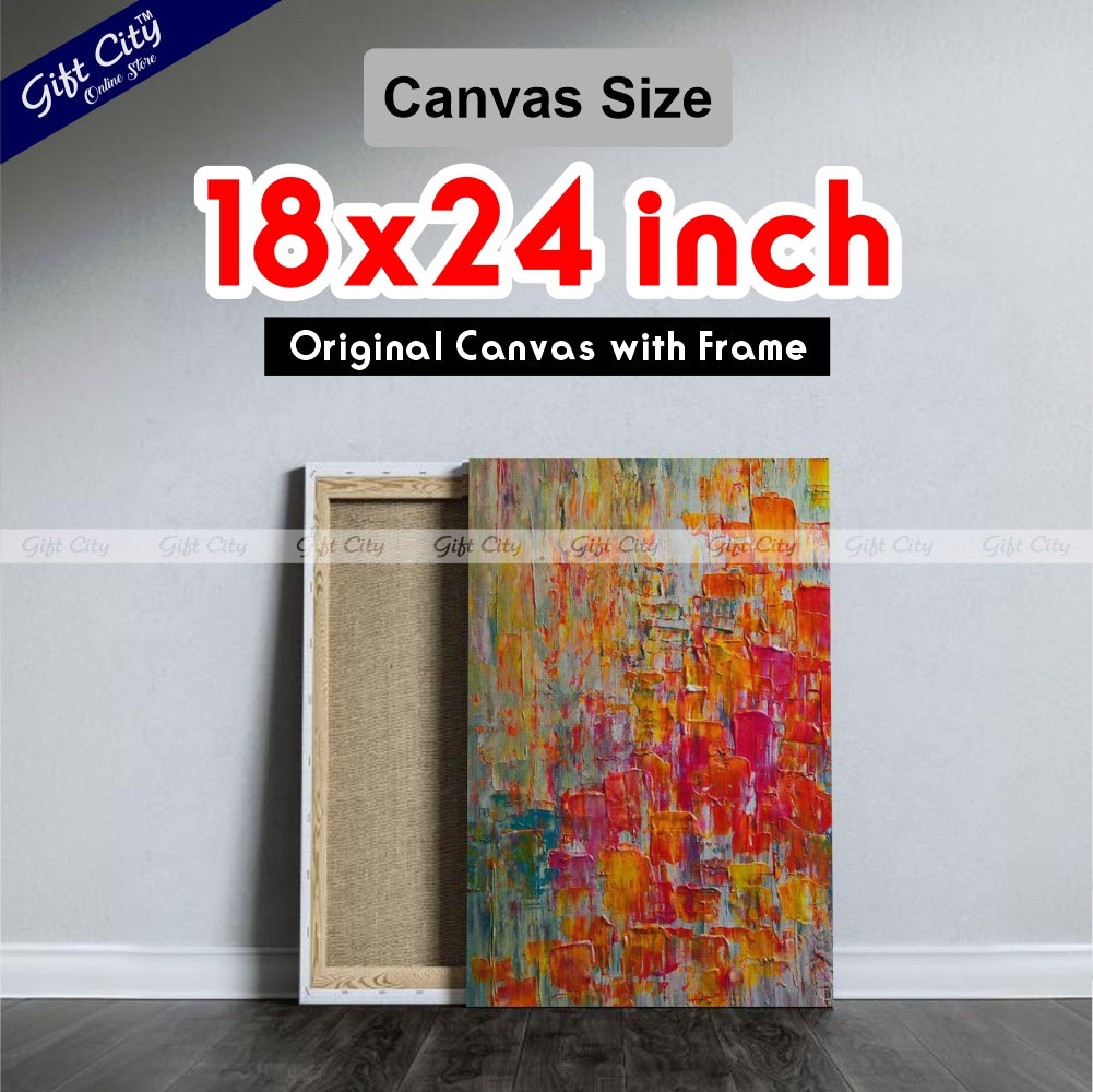Colorful Art Canvas Painting Digital Art for Home Décor - Gift City