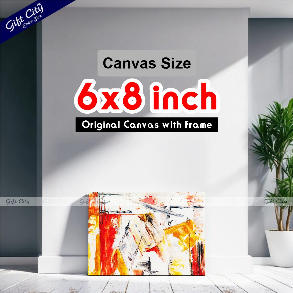 Crazy Abstract Art Canvas Painting - Gift City