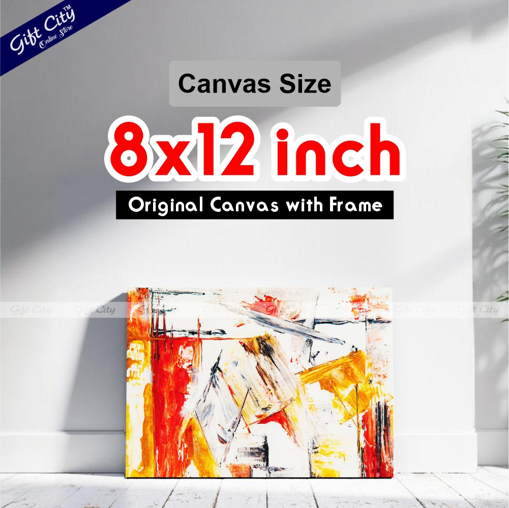 Crazy Abstract Art Canvas Painting - Gift City
