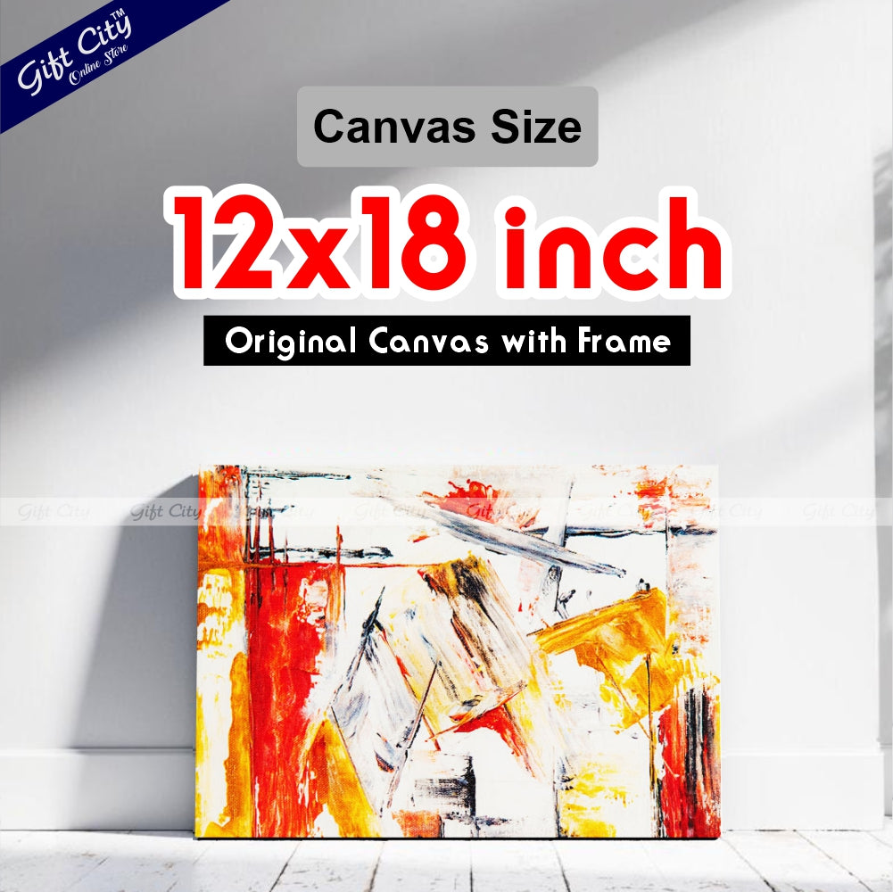 Crazy Abstract Art Canvas Painting - Gift City