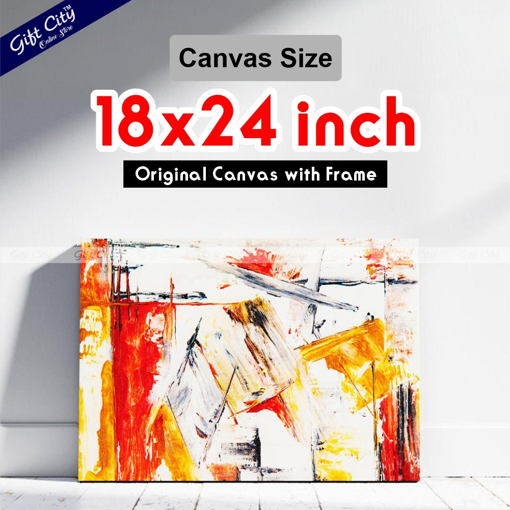 Crazy Abstract Art Canvas Painting - Gift City