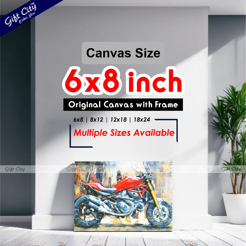 Ducati In City Art Canvas Painting Digital Art for Home Décor - Gift City