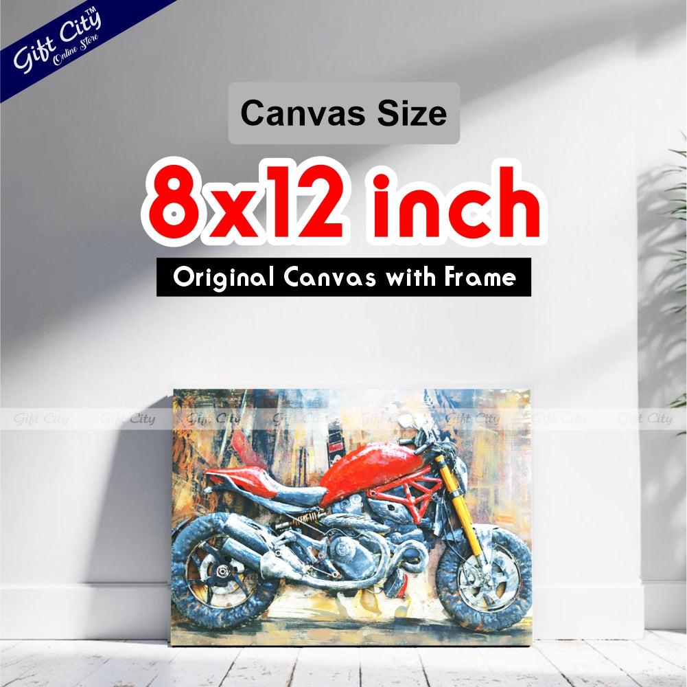Ducati In City Art Canvas Painting Digital Art for Home Décor - Gift City