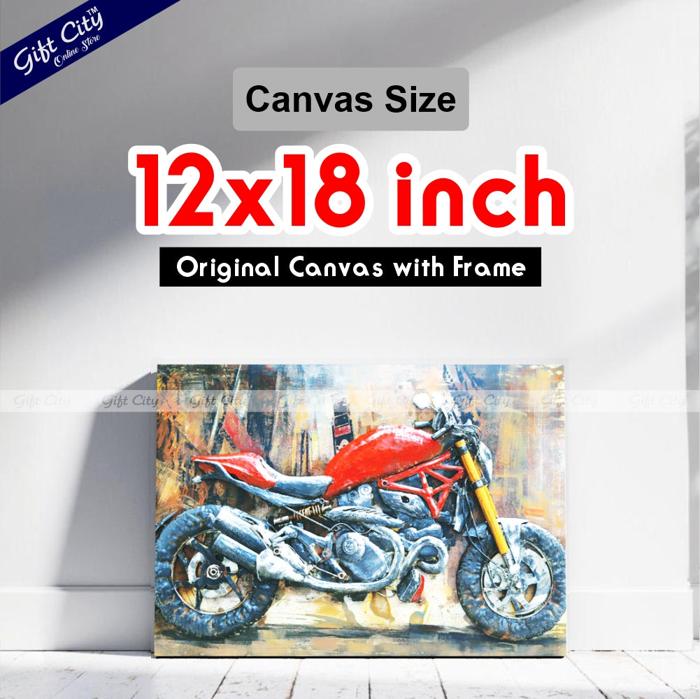 Ducati In City Art Canvas Painting Digital Art for Home Décor - Gift City