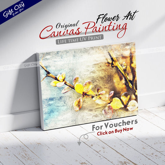 Flower Art Canvas Painting - Gift City