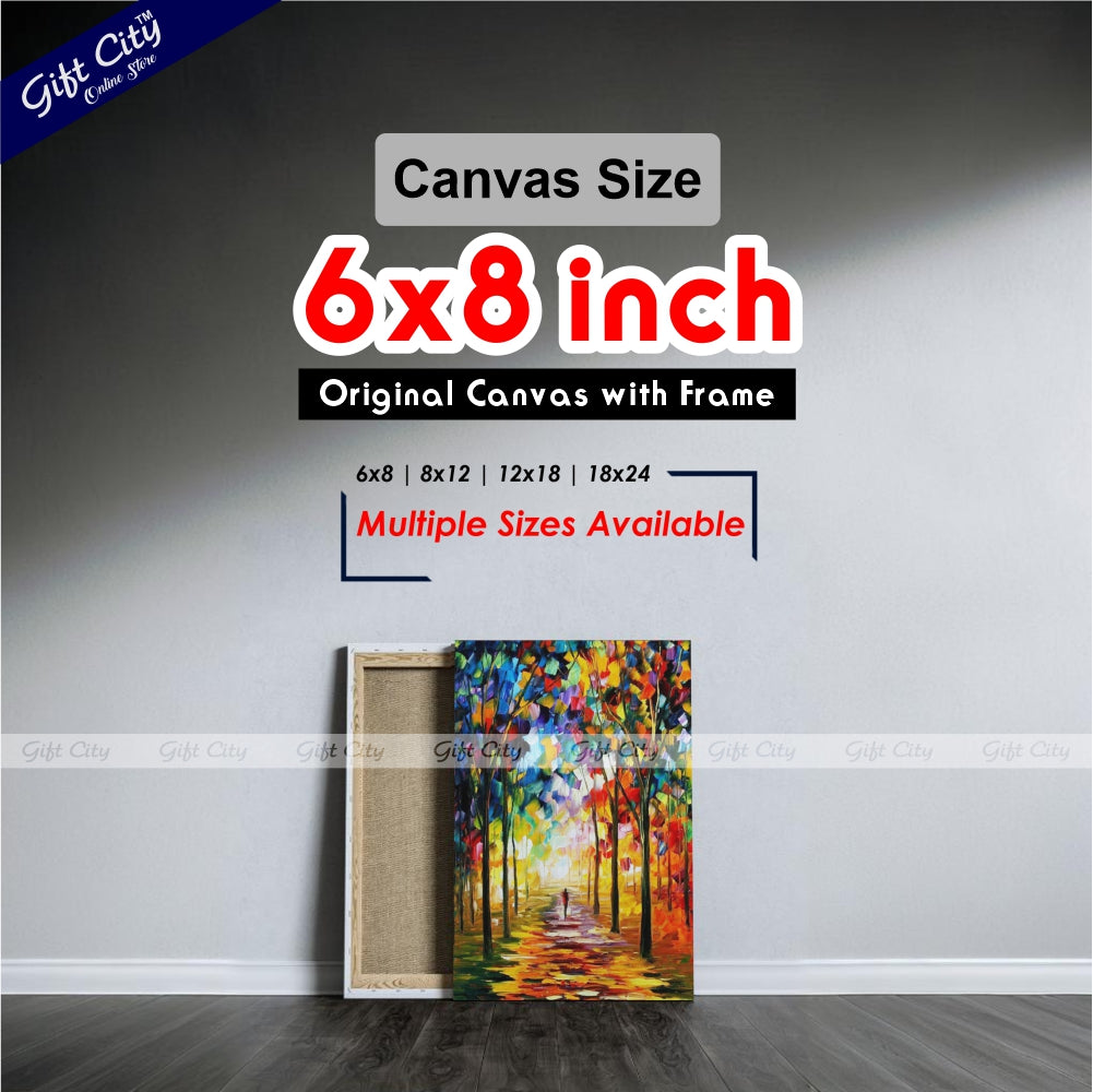 Forest Palette Knife Oil Painting - Gift City