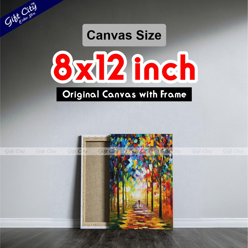 Forest Palette Knife Oil Painting - Gift City