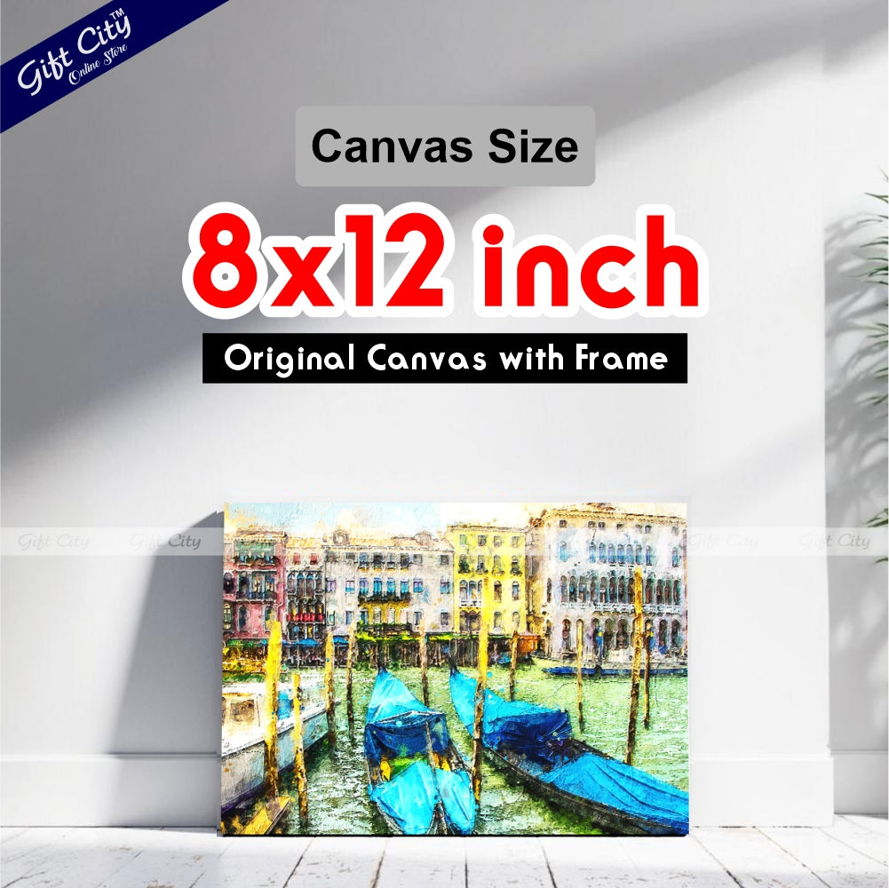 Lake View Art Canvas Painting Digital Art for Home Décor - Gift City