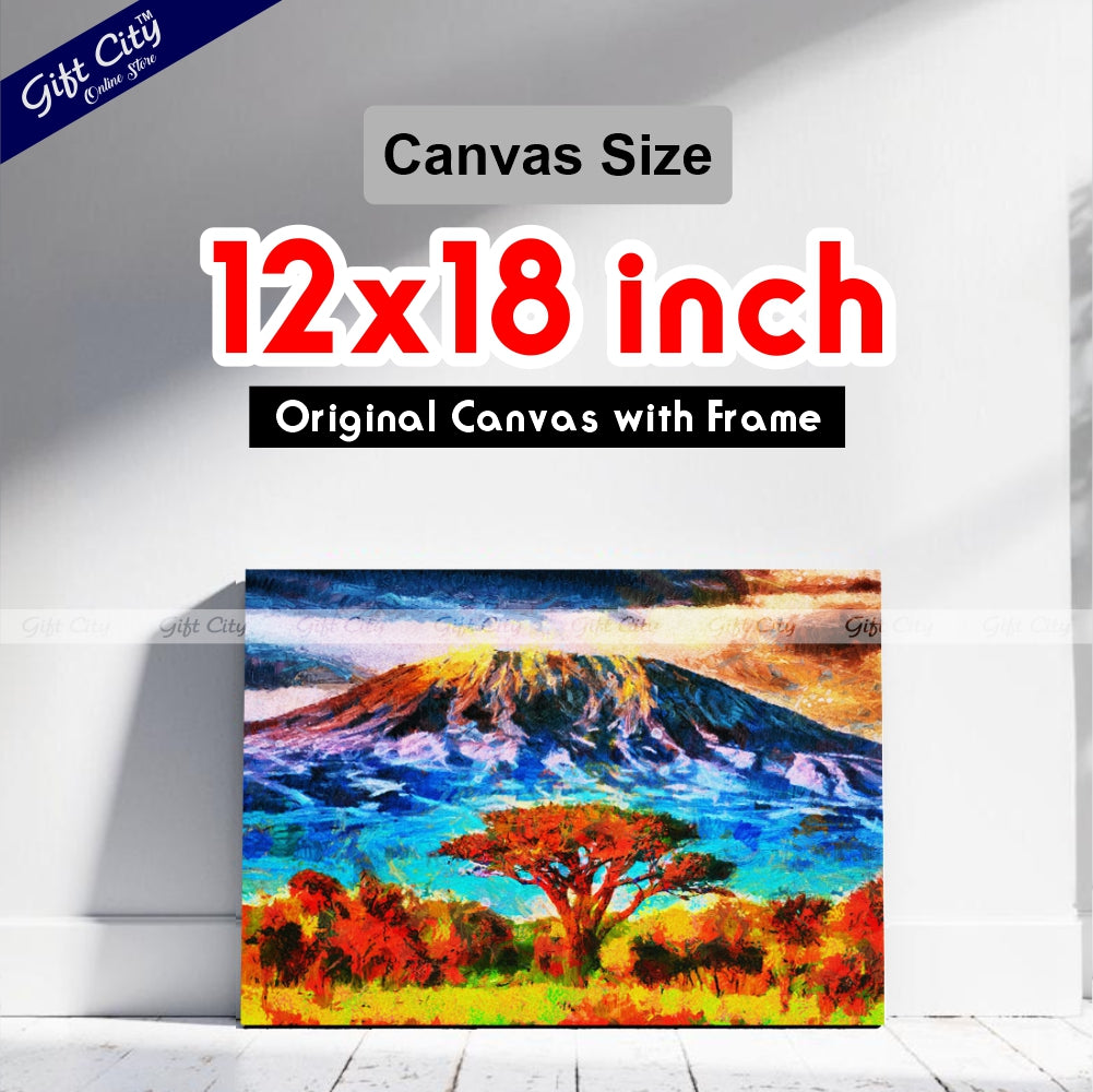 Mount Kilimanjaro Canvas Painting - Gift City