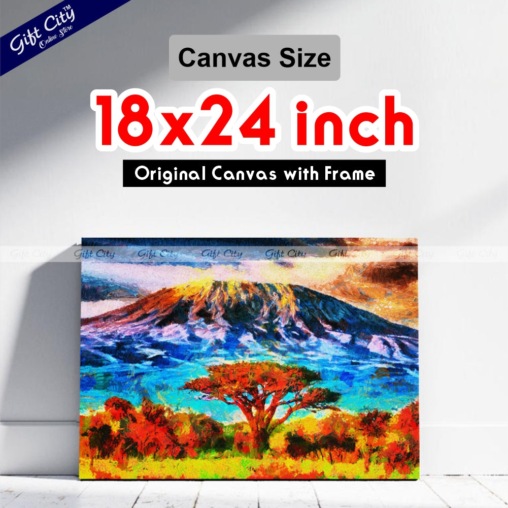 Mount Kilimanjaro Canvas Painting - Gift City