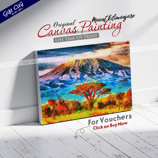 Mount Kilimanjaro Canvas Painting - Gift City