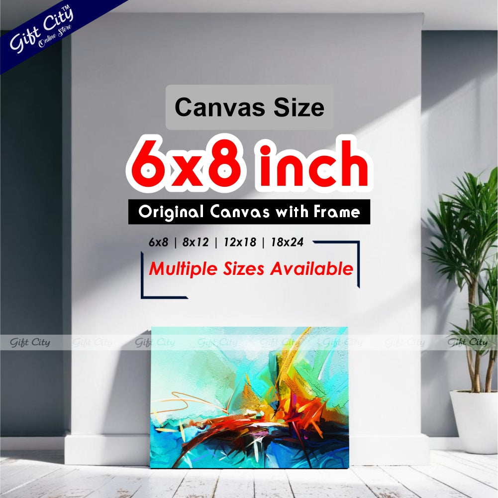 Sea Art Canvas Painting Abstract Digital Art for Home Decor Wall Hanging - Gift City