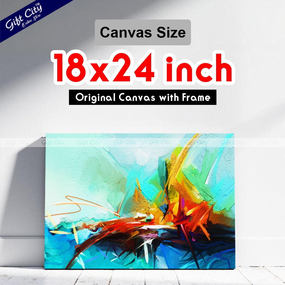 Sea Art Canvas Painting Abstract Digital Art for Home Decor Wall Hanging - Gift City