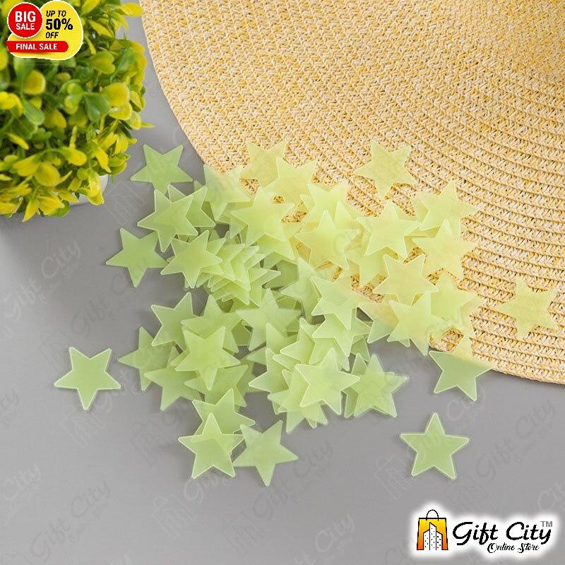 Luminous Fluorescent 3D Stars Glow In The Dark for Home Décor Wall Art