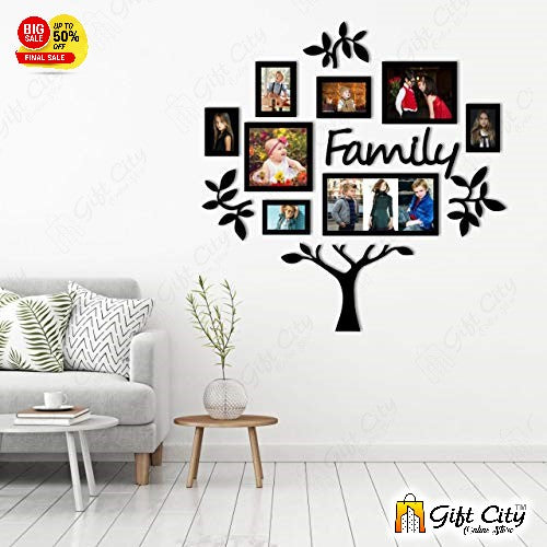 Family Tree With Photo Frame Modern Wall Art