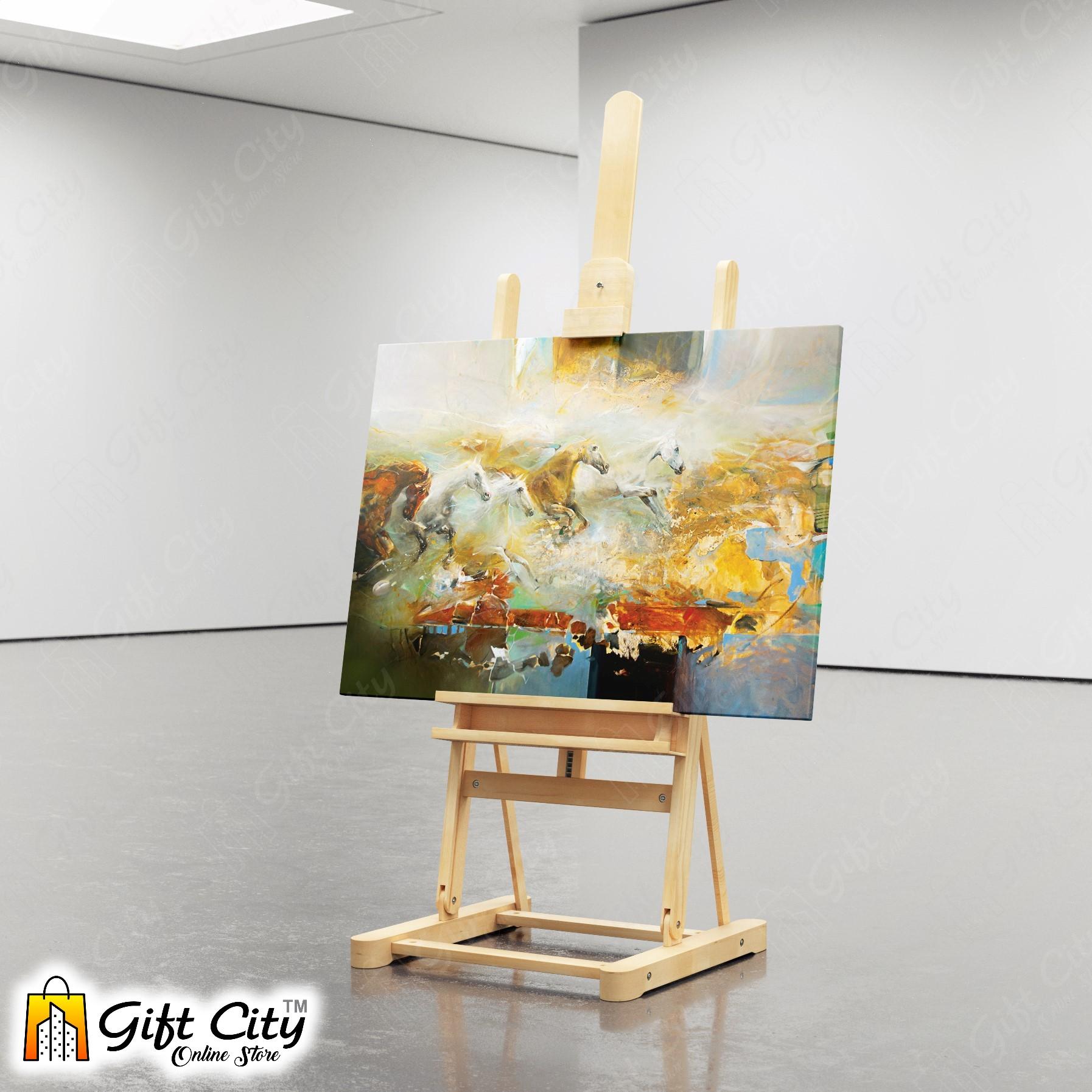 Horses Canvas Painting Digital Art for Home Décor