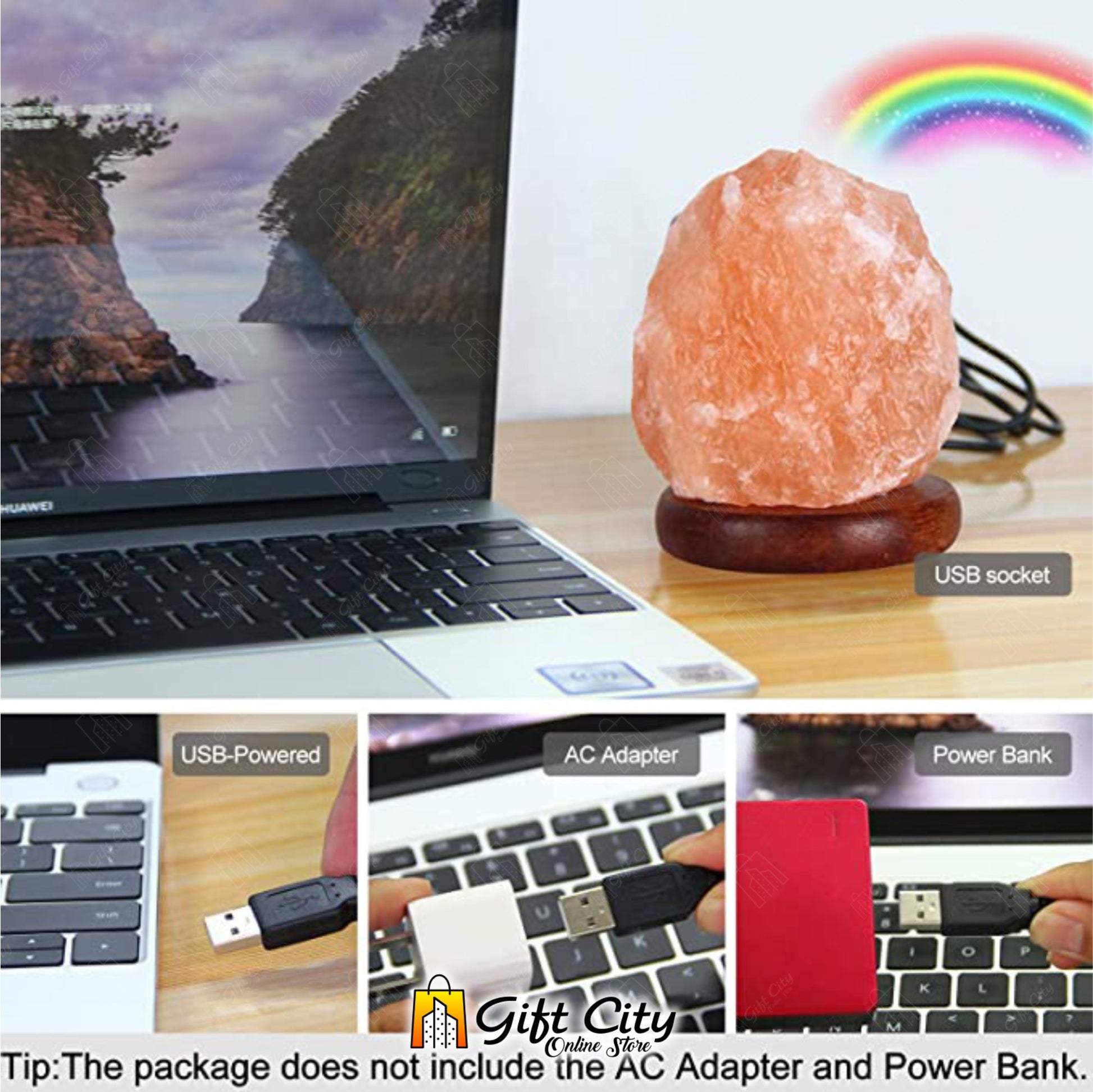 USB Himalayan Natural Salt Lamp