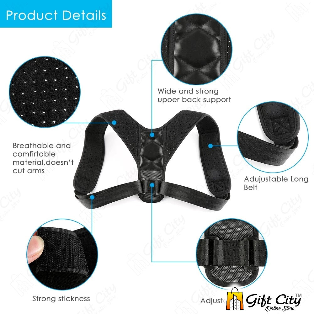 Posture Belt Adjustable Shoulder Support and Back Pain Relief Body