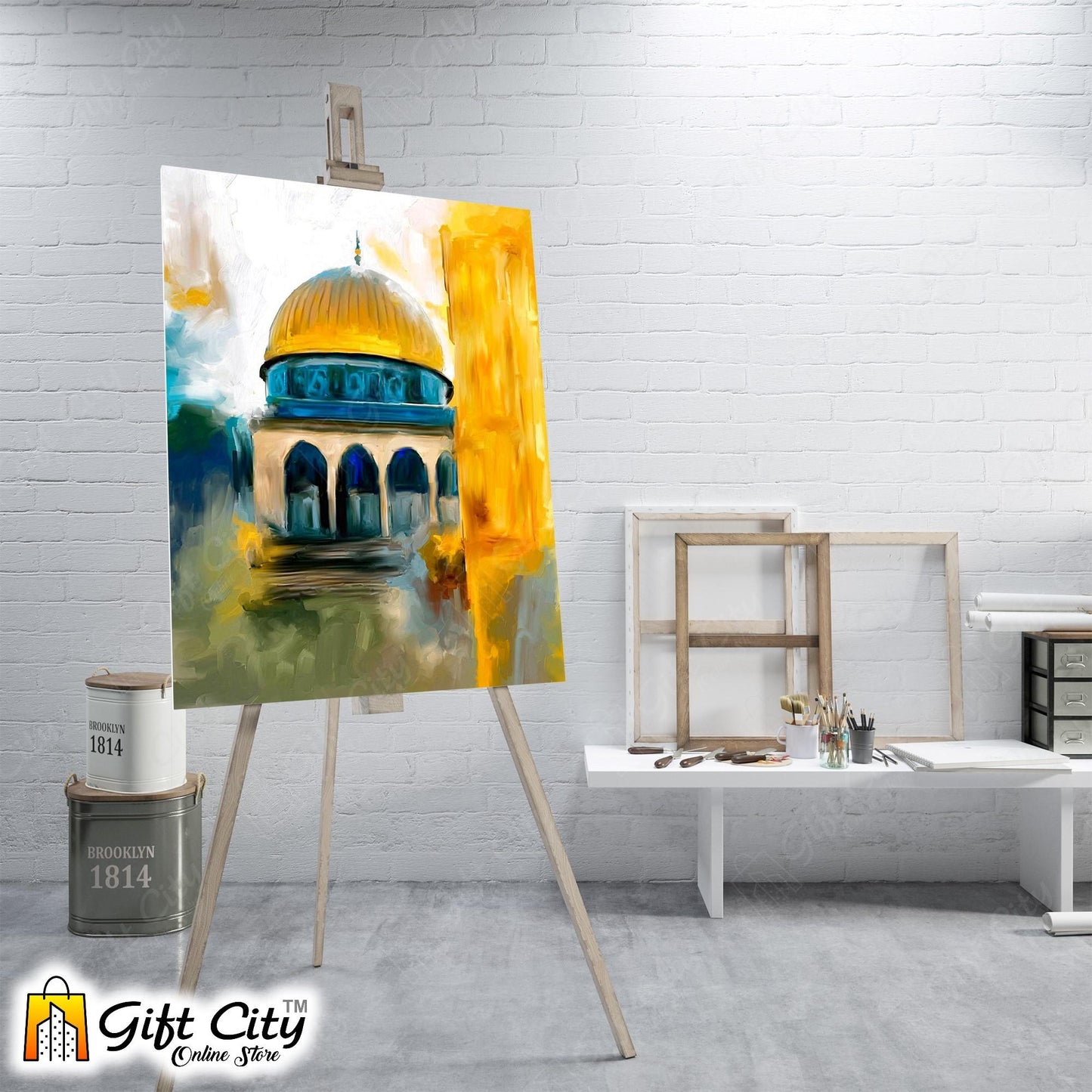 Historical Mosque Art Islamic Canvas Painting