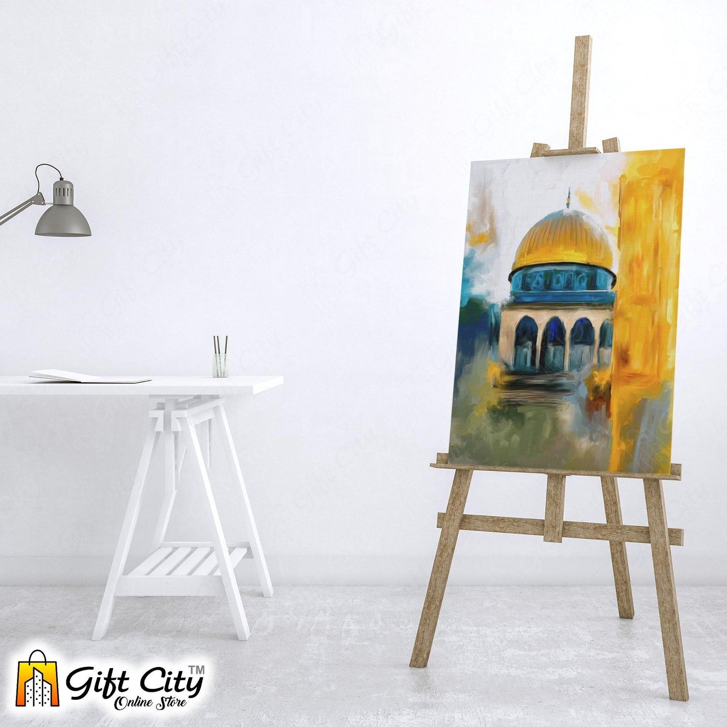 Historical Mosque Art Islamic Canvas Painting