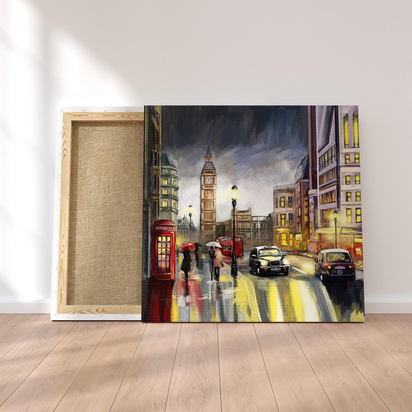 Road View Canvas Painting Digital Art
