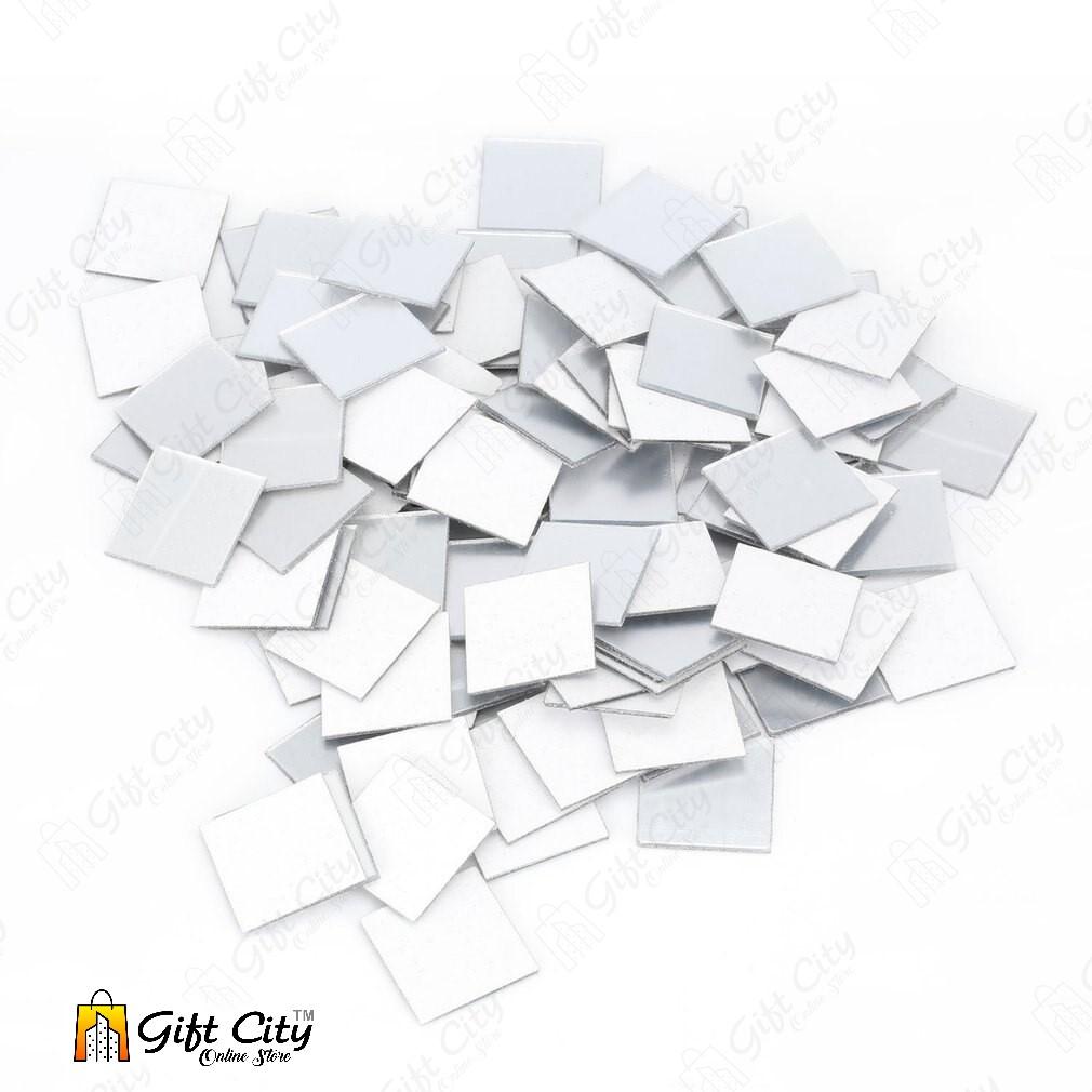 3D Square Acrylic Mirror Wall Art Stickers