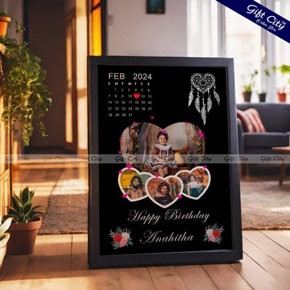 Beautiful Happy Birthday Photo Frame – Birthday Gift – Customized Frame – Gift for Boys – Gift for Girls