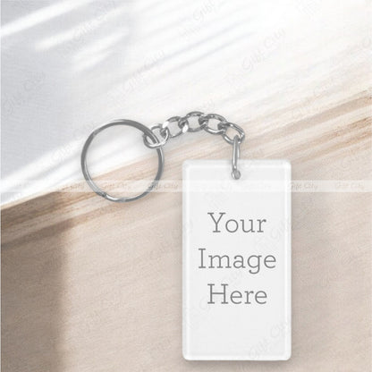 Gift City Presents Double Sided Customizable Key Chain | Metal Rings | Name/Logo/Design/ Image | 14 August Azadi Sale | Perfect Independence Day Gift