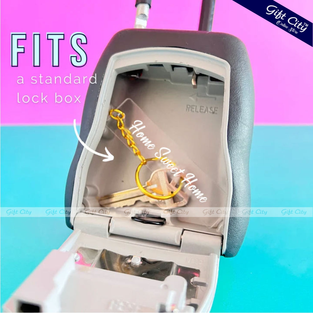 Gift City Presents Home Sweet Home Engraved Acrylic Transparent Key Chain for Home and Office Keys - Gift City Online Store