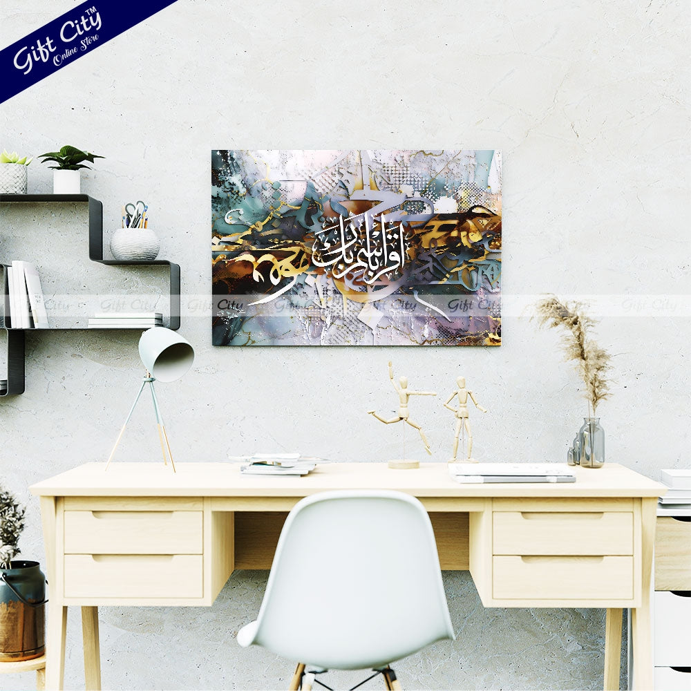 Gift City Presents Colorful HD Painting with Wooden Frame - Energetic Original Canvas, Multiple Sizes, Life Time Print Warranty - Ideal for Home & Office Décor