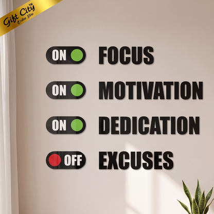 Focus 3D Acrylic Wall Art | Modern Home & Office Decoration | Gift City
