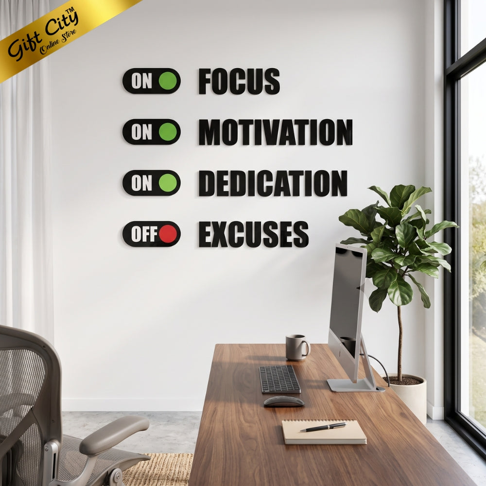 Focus 3D Acrylic Wall Art | Modern Home & Office Decoration | Gift City
