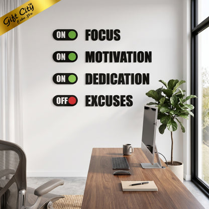 Focus 3D Acrylic Wall Art | Modern Home & Office Decoration | Gift City