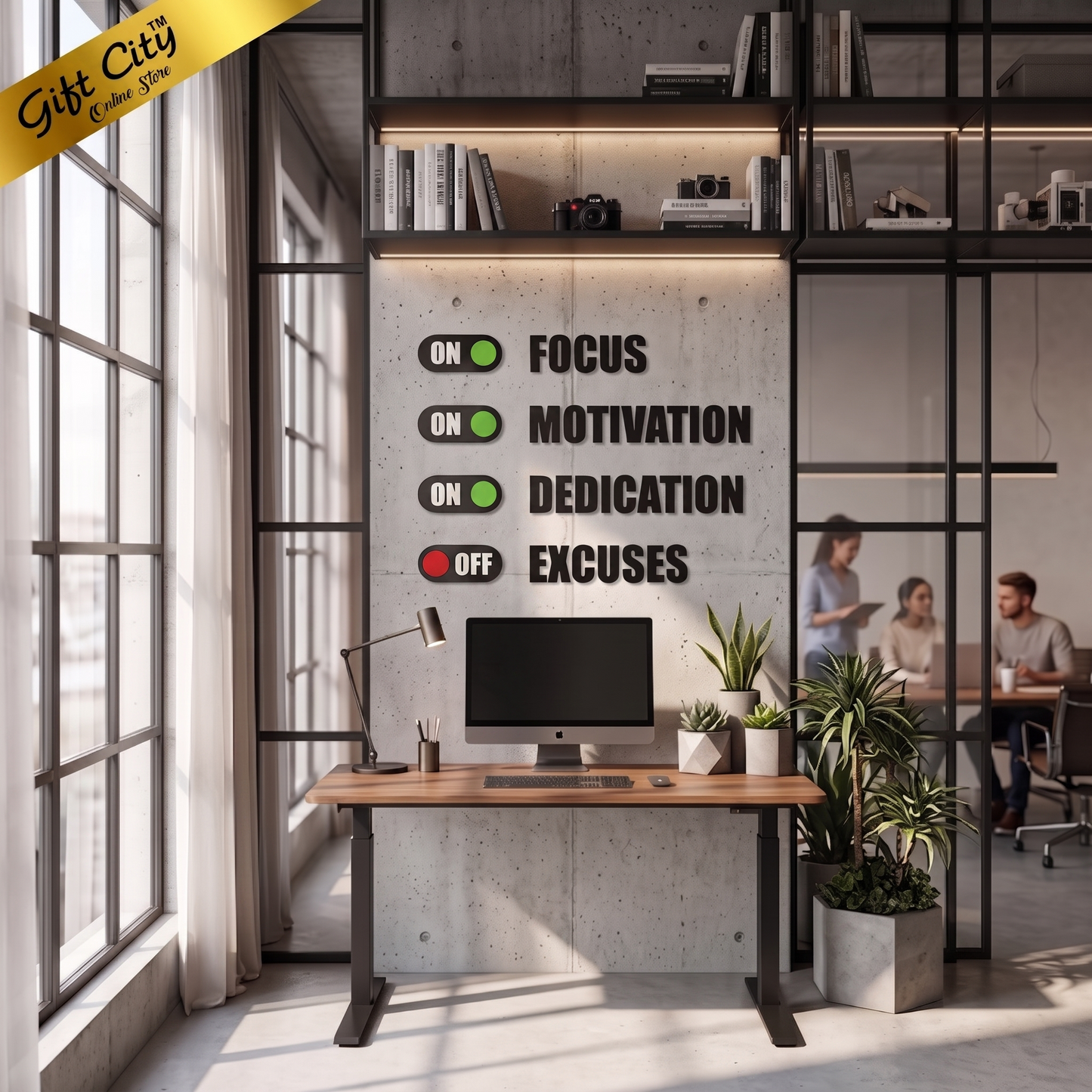 Focus 3D Acrylic Wall Art | Modern Home & Office Decoration | Gift City