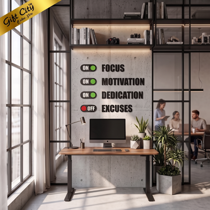 Focus 3D Acrylic Wall Art | Modern Home & Office Decoration | Gift City