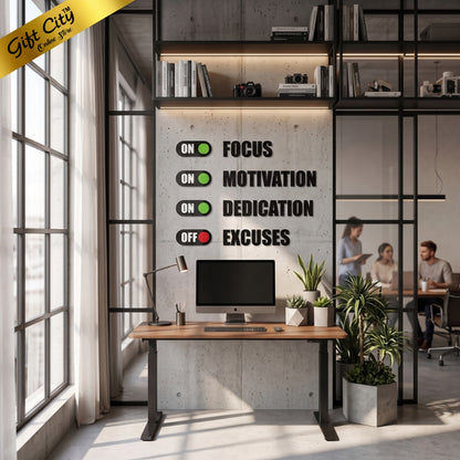 Focus 3D Acrylic Wall Art | Modern Home & Office Decoration | Gift City