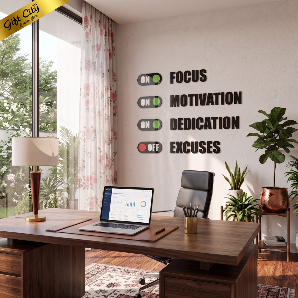 Focus 3D Acrylic Wall Art | Modern Home & Office Decoration | Gift City