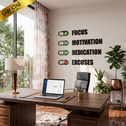 Focus 3D Acrylic Wall Art | Modern Home & Office Decoration | Gift City