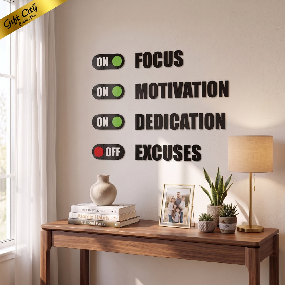 Focus 3D Acrylic Wall Art | Modern Home & Office Decoration | Gift City