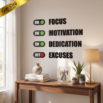 Focus 3D Acrylic Wall Art | Modern Home & Office Decoration | Gift City